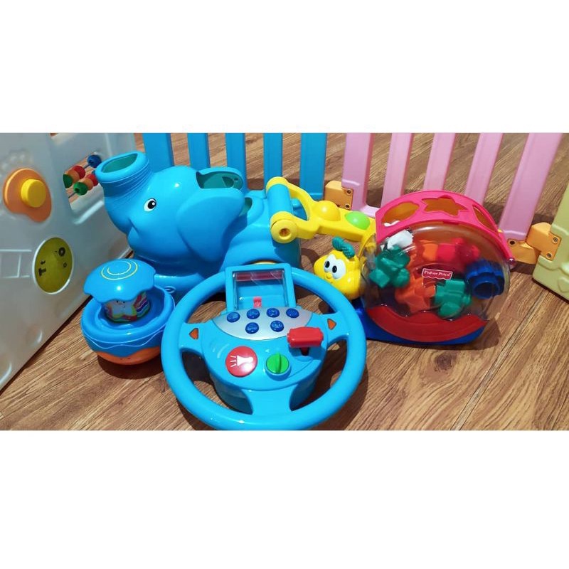 preloved mainan elc preloved mainan bayi mainan edukasi setir mainan setir preloved fisher price