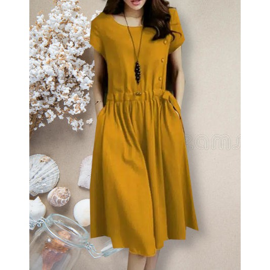 Dress linda / dress kekinian / dress trendy /dress terbaru / dress elfie /terusan