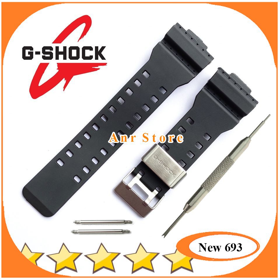 Tali Jam Tangan Casio G-Shock G GA GD GDF 100 110 120 150 200 300 8900 GA-100 GA-400 GA-700 GD-350 Premium Free Pen Remover