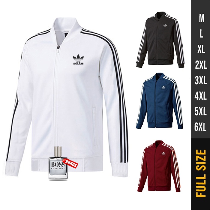 JAKET PRIA BOMBER ADIDAS TRACKTOP JAKET OLAHRAGA PRIA BIG SIZE JAKET BOMBER OVERSIZE