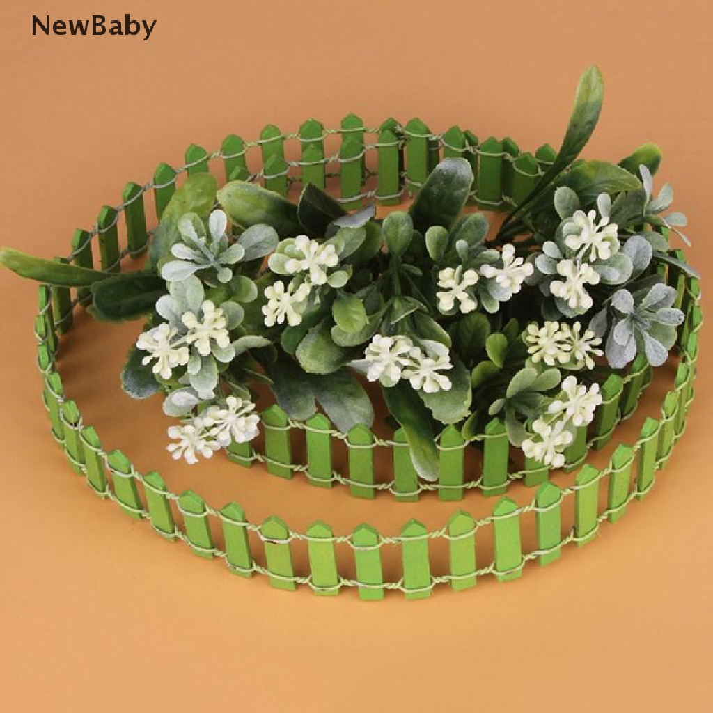 Newbaby Miniatur Pagar Kayu Ukuran 100x5cm Untuk Dekorasi Taman Minifairy Gardenrumah Boneka DIY