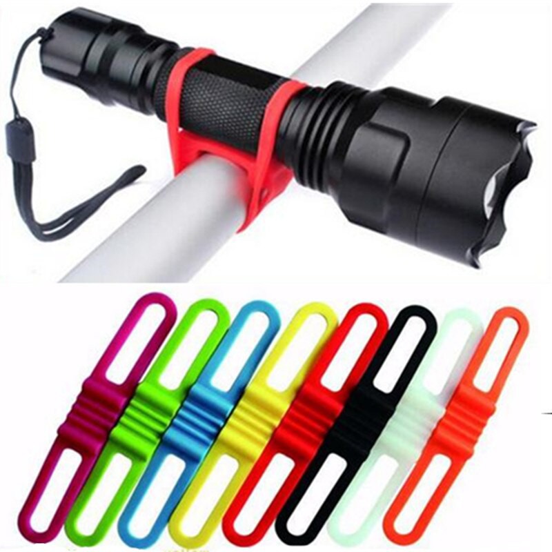 Silicone Strap Bike Bracket Mount Holder for Flashlight - AB-2962