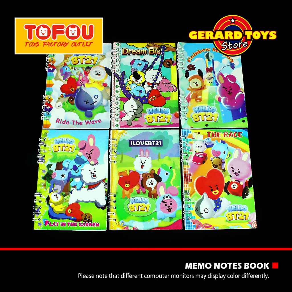 

⭐⭐⭐⭐⭐ Buku Memo Spiral Notes Book Besar BT21 BTS MURAH KEREN