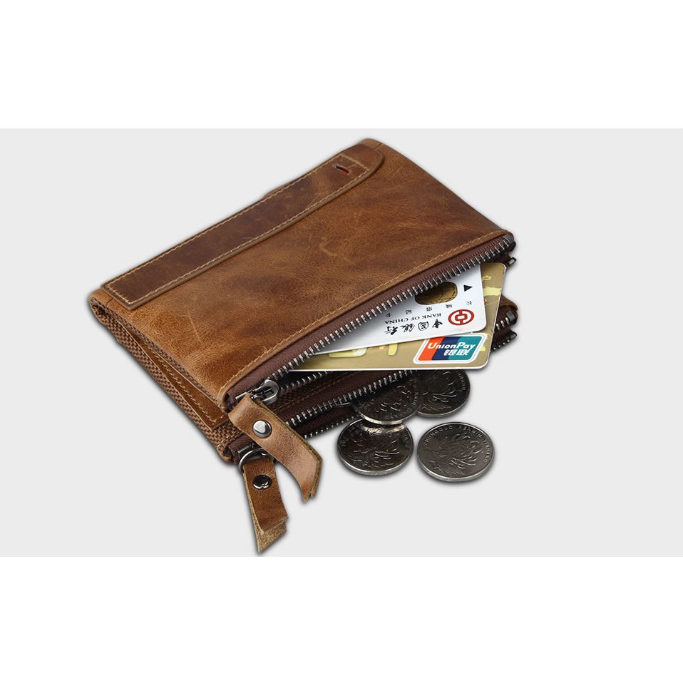 Dompet kulit sapi asli pria - RFID PROTECTED (OLYMPUS)