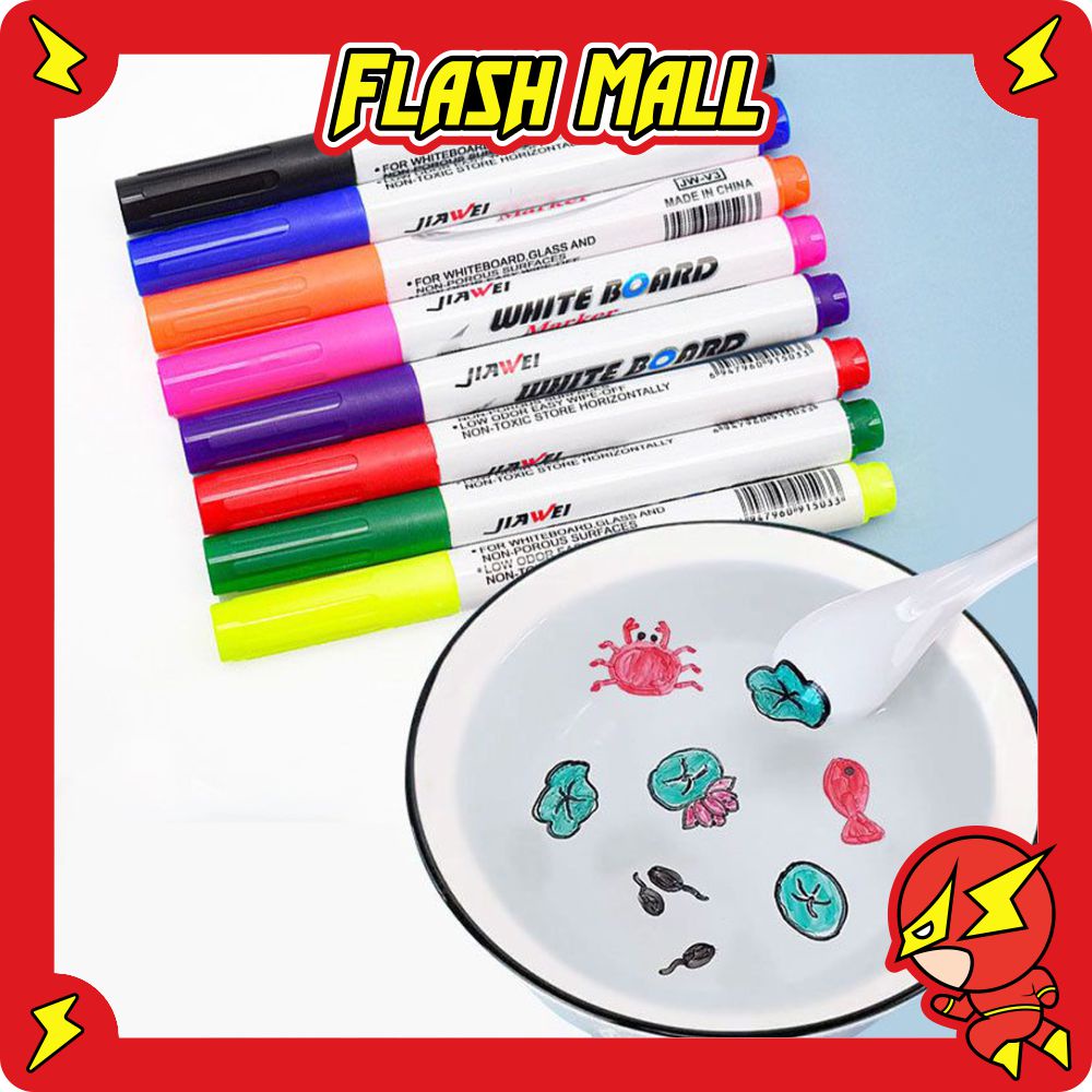 

FLASHmall Spidol Ngapung Spidol Papan Tulis Whiteboard Marker Floating Marker Spidol Apung Spidol Ajaib Magic Marker S023