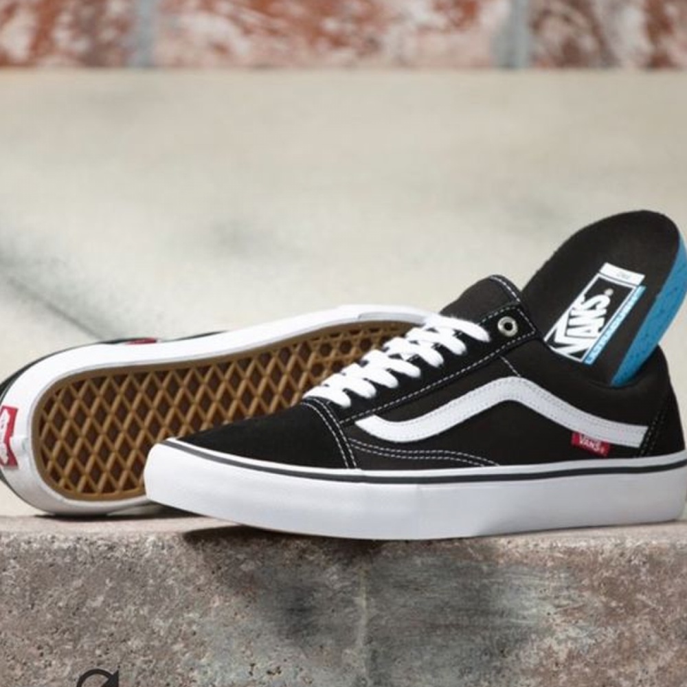 Shoes Vans Oldskool Pro Black White Original - GOLDSTEP