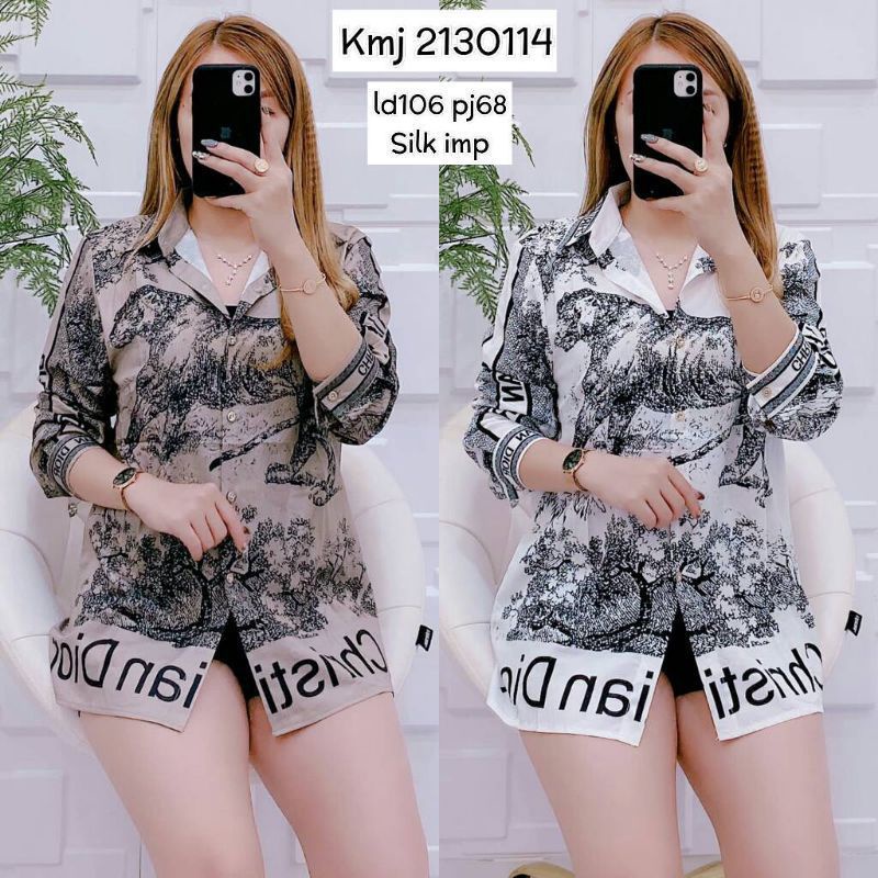 KEMEJA BERGAMBAR BKK FASHION IMPORT TERBARU