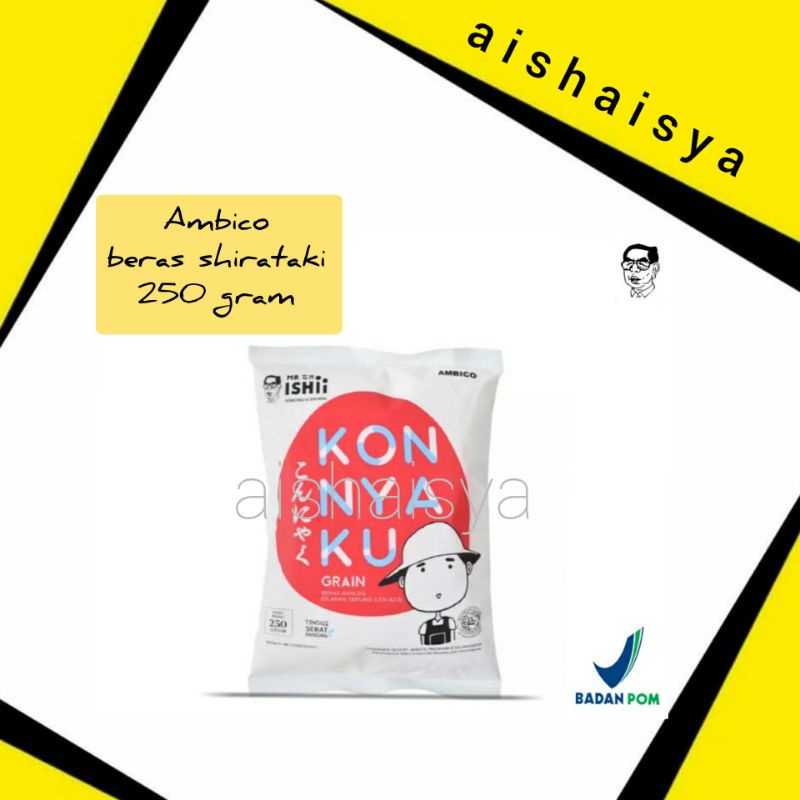 

Beras Shirataki 250gr 250 gr - Konnyaku Rice Mr. Ishii Ambico