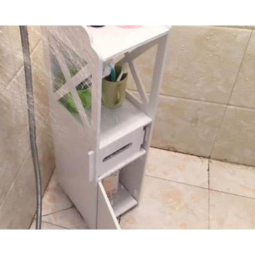 ✿ Lemari Kamar Mandi / Toilet Tahan Air rak kamar mandi tempat sabun ◄
