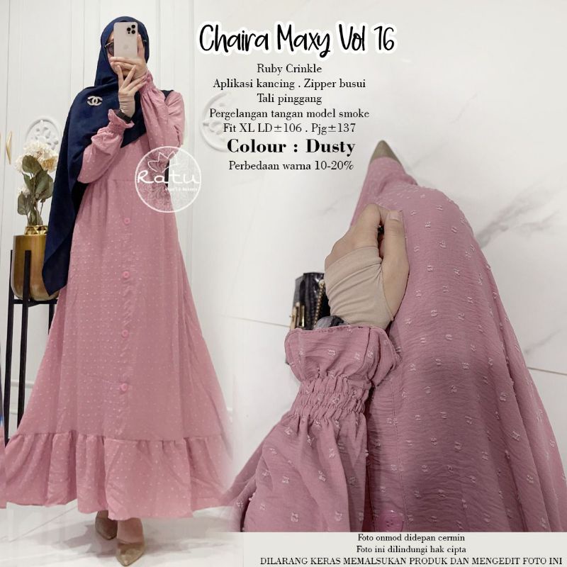 Chaira Maxy Vol 16 Gamis Panjang Wanita
