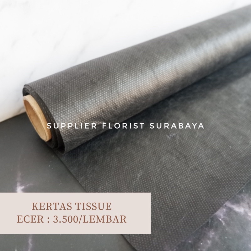 [ECER] KERTAS TISSUE LEMBARAN WRAP BUNGA TEBAL &amp; LEBAR 65x60cm