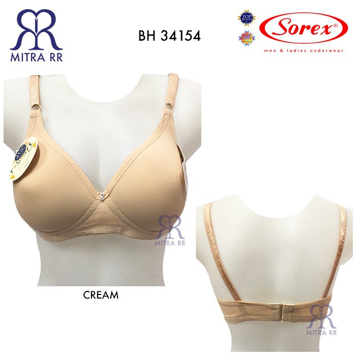 BH Sorex 34154 Bra Tanpa Kawat Super Soft Basic Polos Original