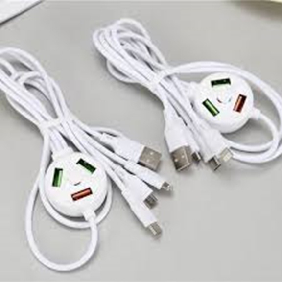 kabel data extended fast charging + USB 3.1A 6in1 micro type c iphone