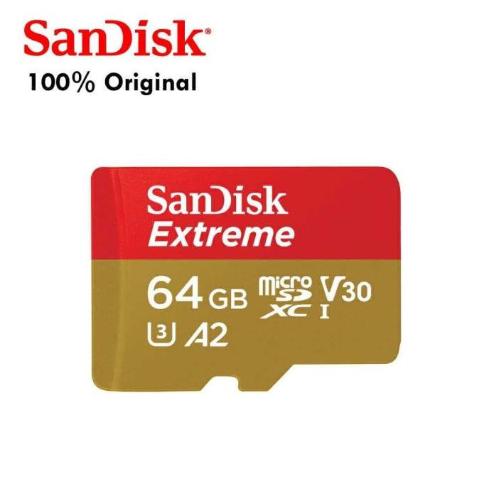 Jual Sandisk Extreme Microsd 64Gb 160Mb/S -Microsd Extreme 64 Gb 160 Mbps