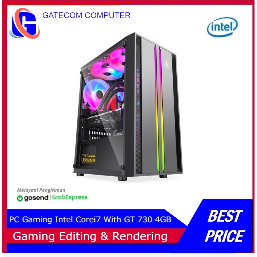 PC Rakitan  Intel Core i7 With Geforce GT 710 2GB  SSD/HDD