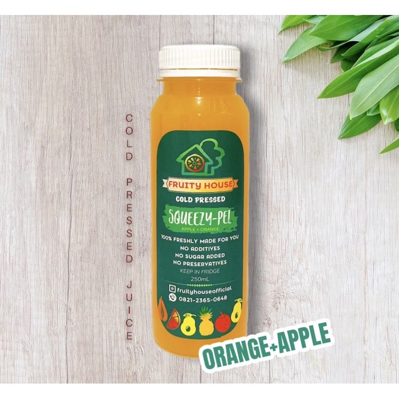 

Squeezy Pel | Jus Jeruk Apel | Cold Pressed Juice | 250ML