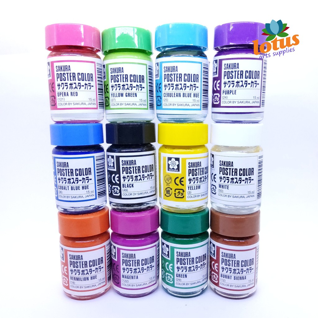 Sakura Poster Color 15ml cat poster satuan