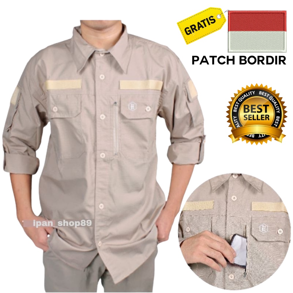 GRATIS PATCH BENDERA KEMEJA LAPANGAN HEXAGON