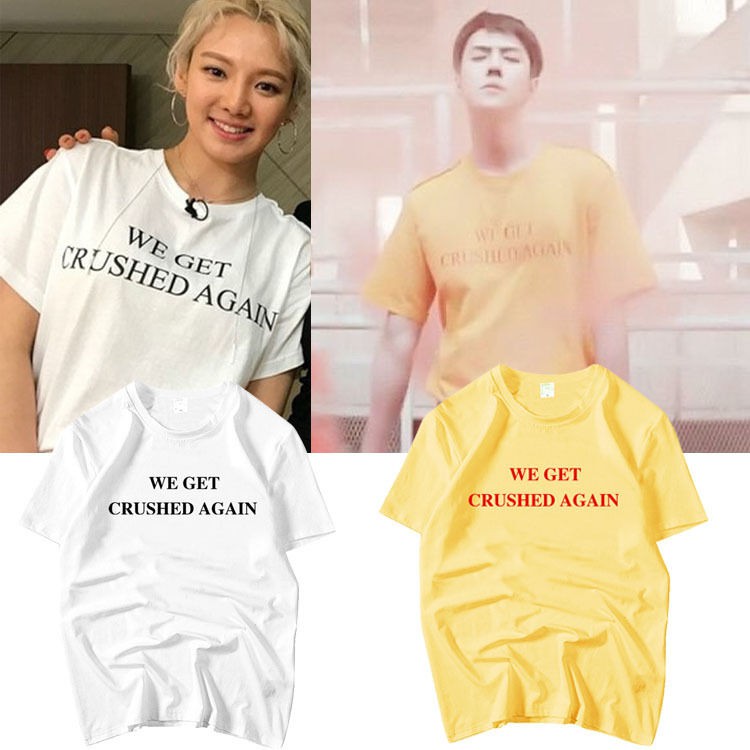 Tshirt exo snsd kaos exo snsd baju exo snsd crushed again sehun exo dan hyoyeon snsd