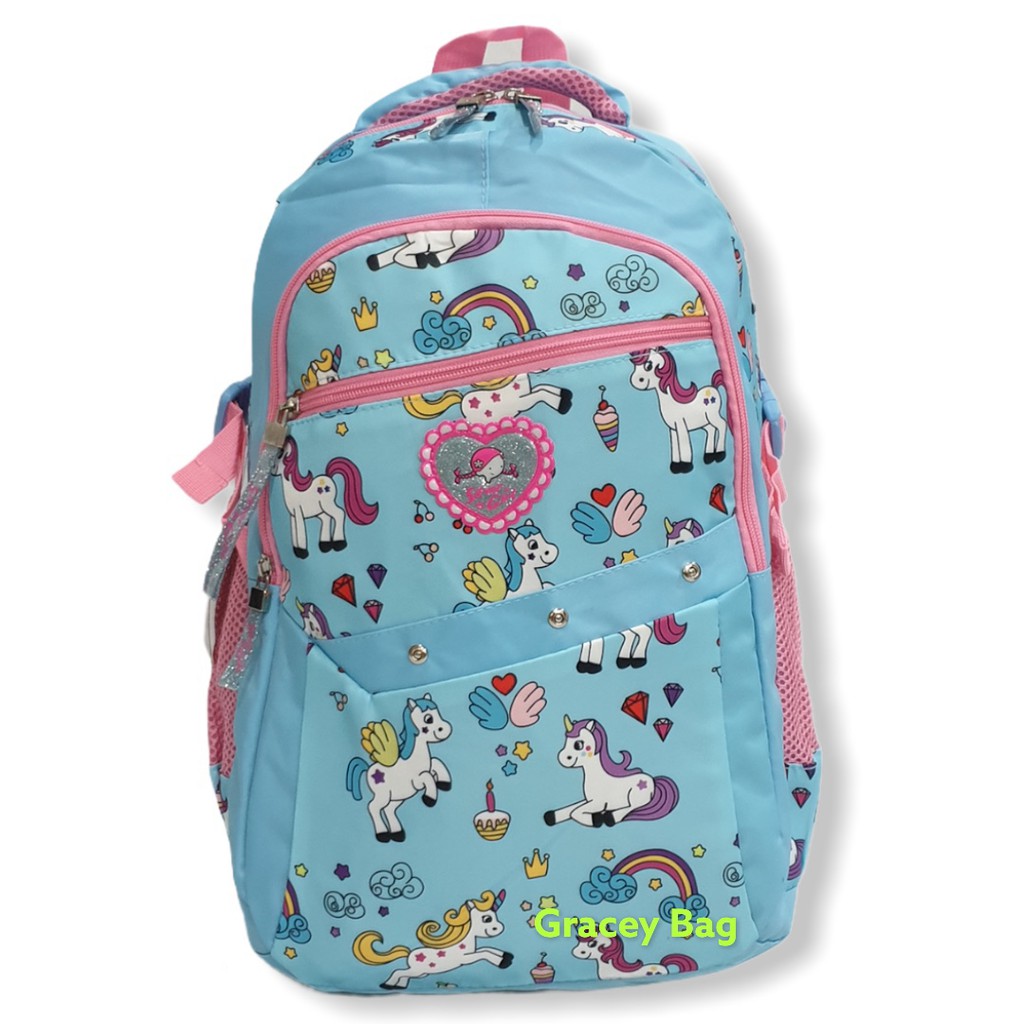 GB-75520S Tas Ransel Sekolah Anak Perempuan / Remaja Silvergirl