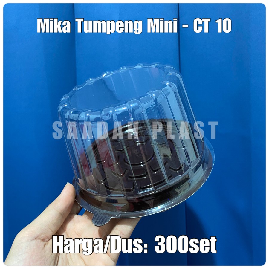 (1 Dus) Mika Tumpeng Mini CT 10 / Tumini CT-10 Kecil Bolu Bulat - Isi 300set