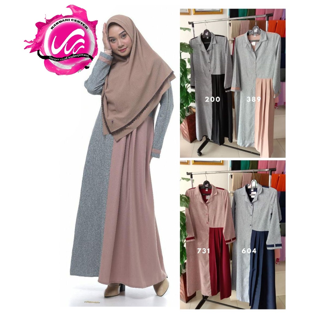 gamis dress rabbani lebaran terbaru 2022 lazira