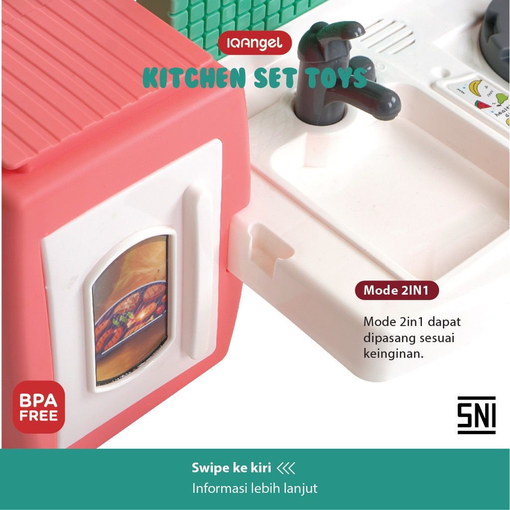 IQAngel Kitchen Set Toys / Mainan Masak Dapur