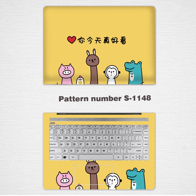 2 Pcs Stiker Pelindung Laptop Universal Motif Kartun Bahan VINYL Ukuran 12 13 14 15.6 Inch ASUS K3402Z K3502Z PX455CE FX707Z FX50