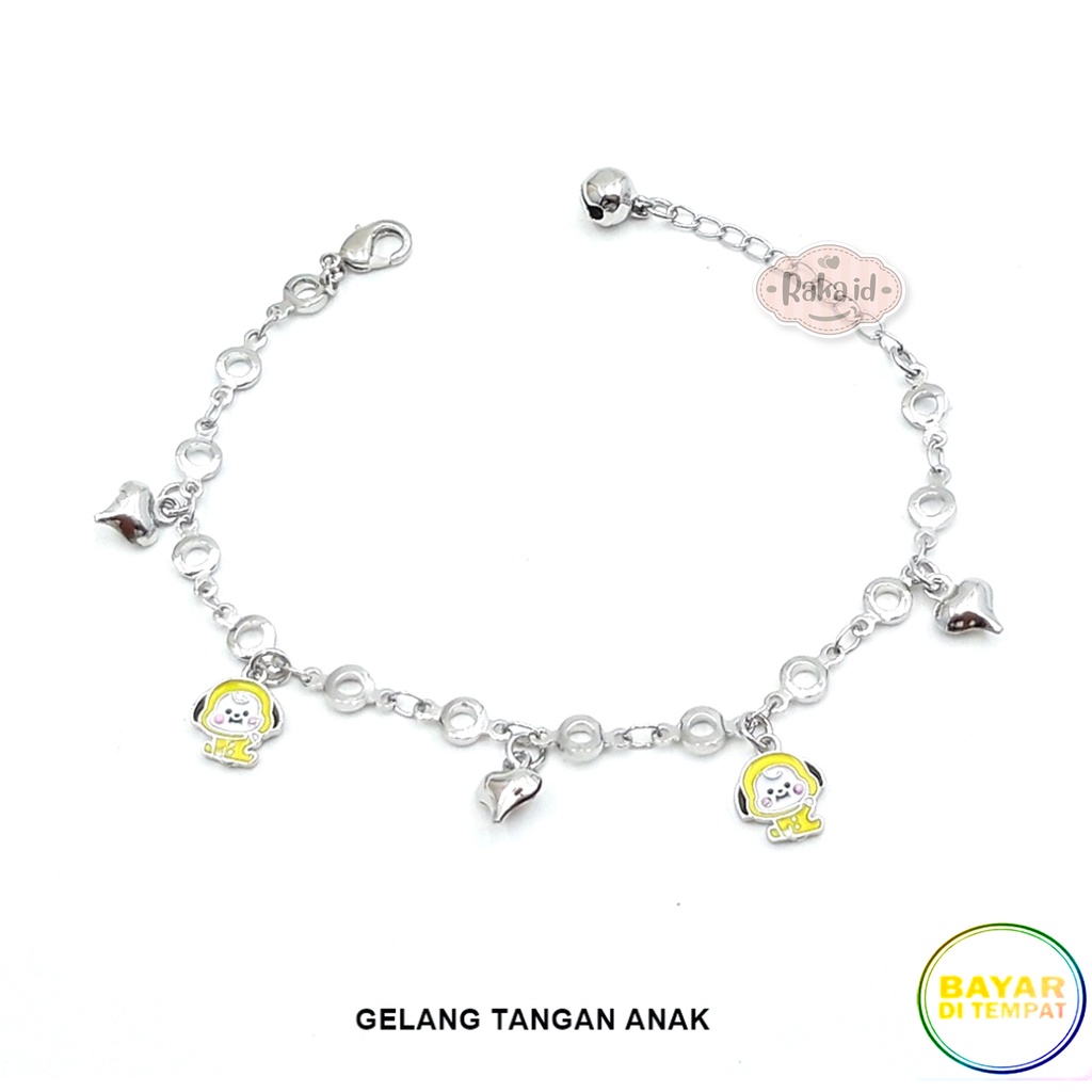 Gelang Tangan Rantai Anak Motif Chimmy BT21 Perhiasan Anak 949