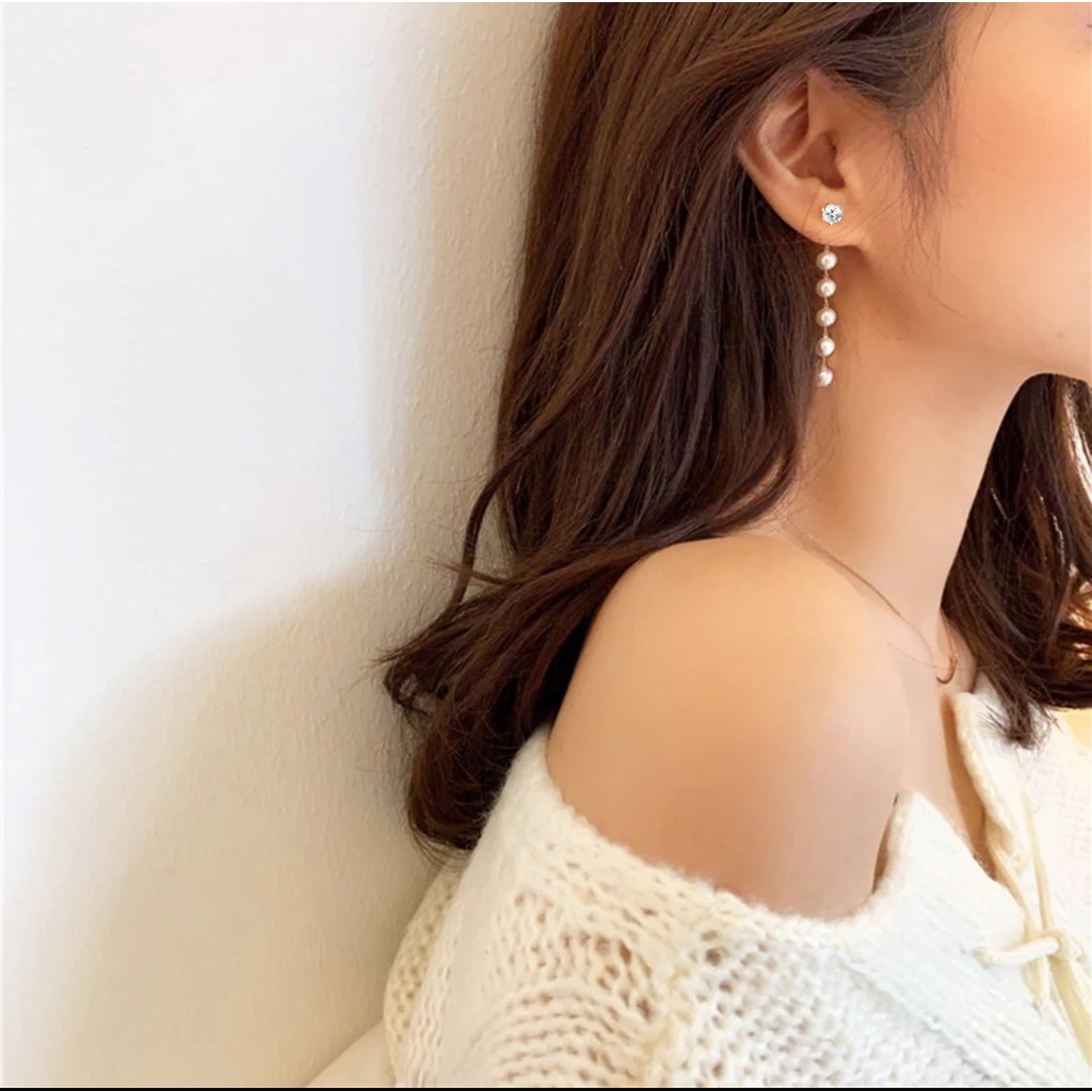 Anting Mutiara juntai /Anting Fashion Wanita Koreastyle  538