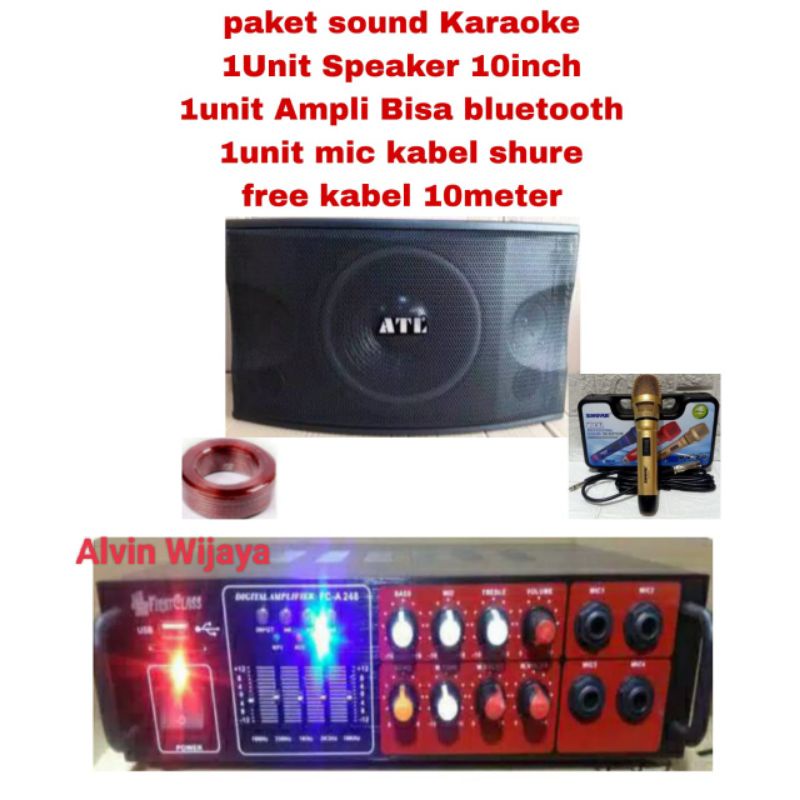 Paket Sound System Speaker 10&quot; Karaoke