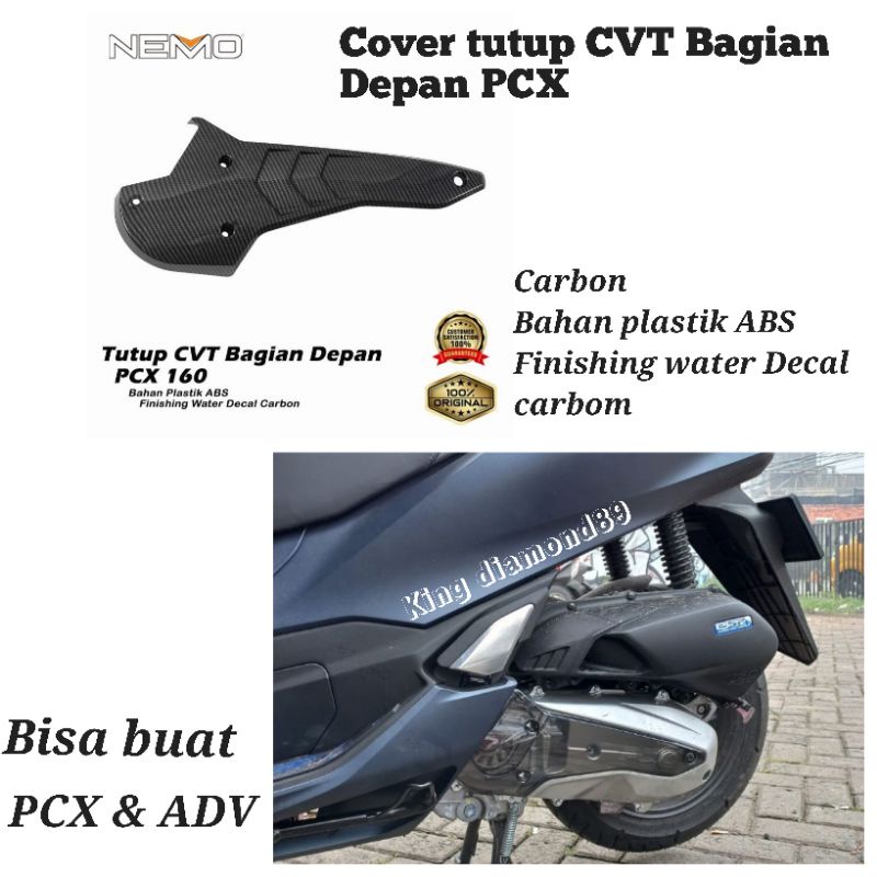 TUTUP COVER CVT HONDA NEW PCX 160 / HONDA ADV 160 /cover cvt  pcx 160  Bagian Depan