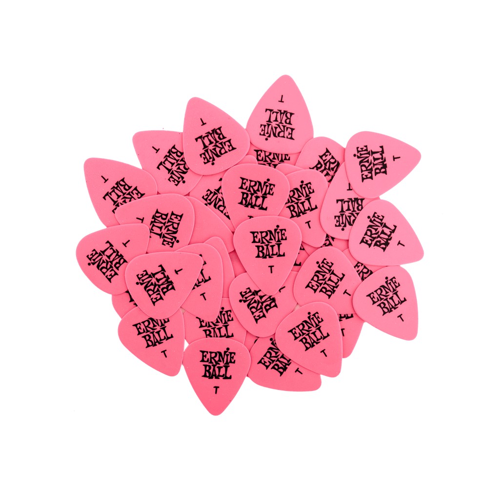 Ernie Ball Thin Pink Cellulose Picks  bag of 144 P09105