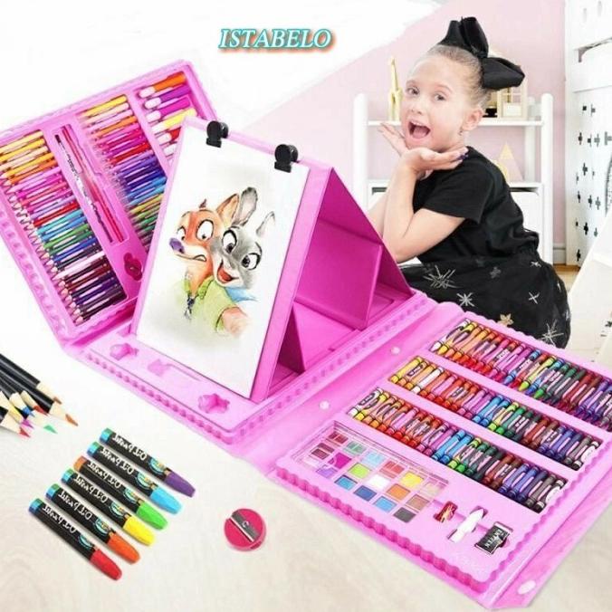 

CRAYON SET ALAT LUKIS MENGGAMBAR MEWARNAI ANAK TERBARU BESAR LENGKAP