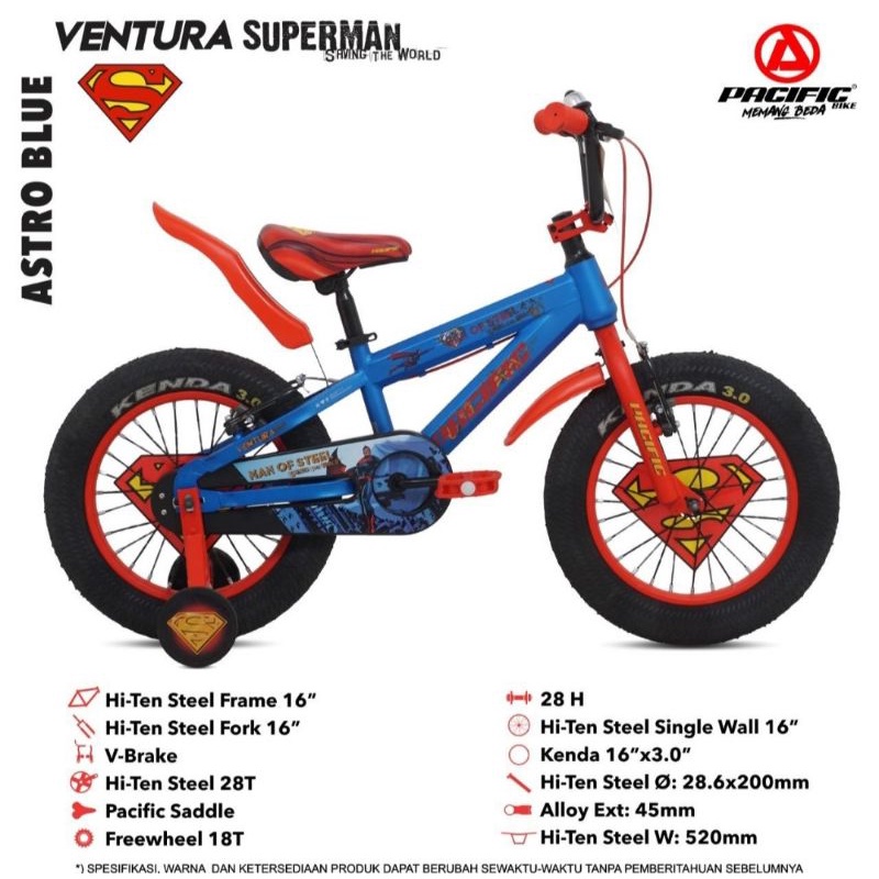 Sepeda BMX  Anak Pacific Ventura Batman 3.0 16 Inch