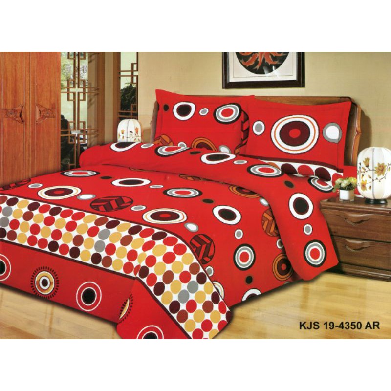 Sprei Disperse Polkadot Merah