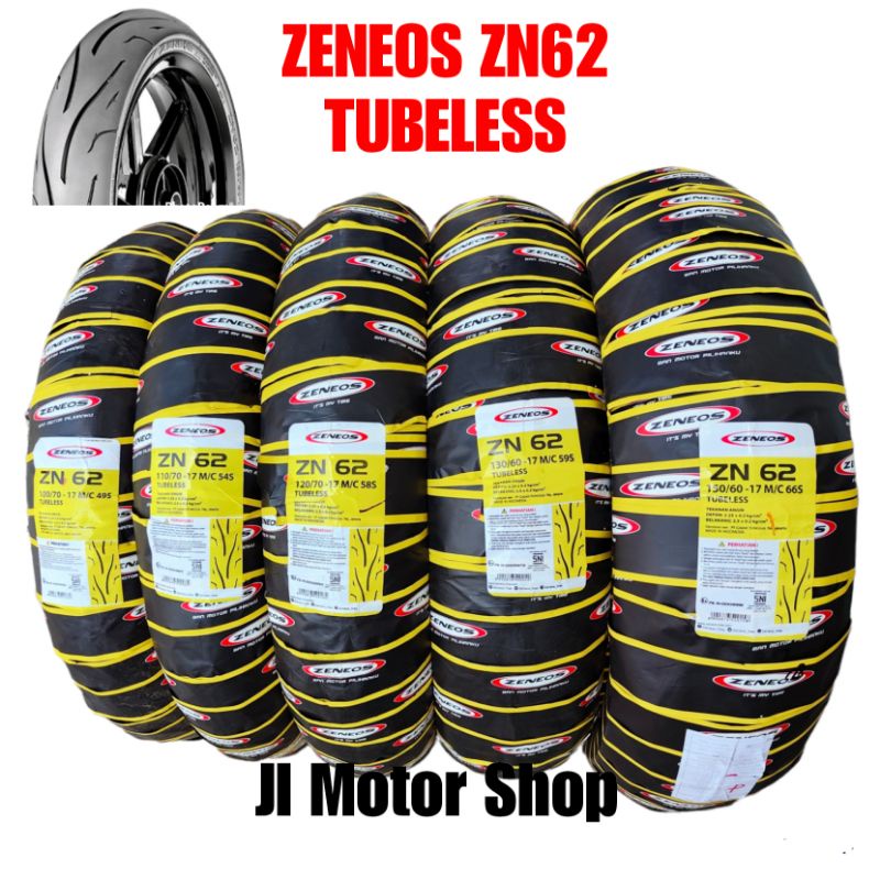 BAN ZENEOS ZN62 140/60 150/60 160/60 RING 17 - BAN TUBELESS ZENEOS ZN 62 140 60 150 60 160 60 RING 17