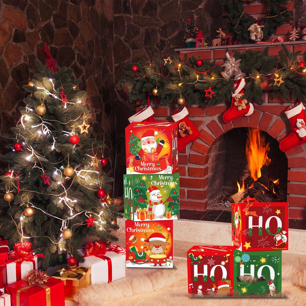 3pcs Kotak Kartu Ucapan Berbagai Gaya Dekorasi Rumah Koleksi Kado Merry Christmas