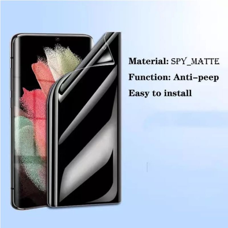 Hydrogel Matte Spy Privacy Oppo Find X / Find X2 / Find X3 Pro Tempered Glass Hydrogel Anti Spy Full Layar