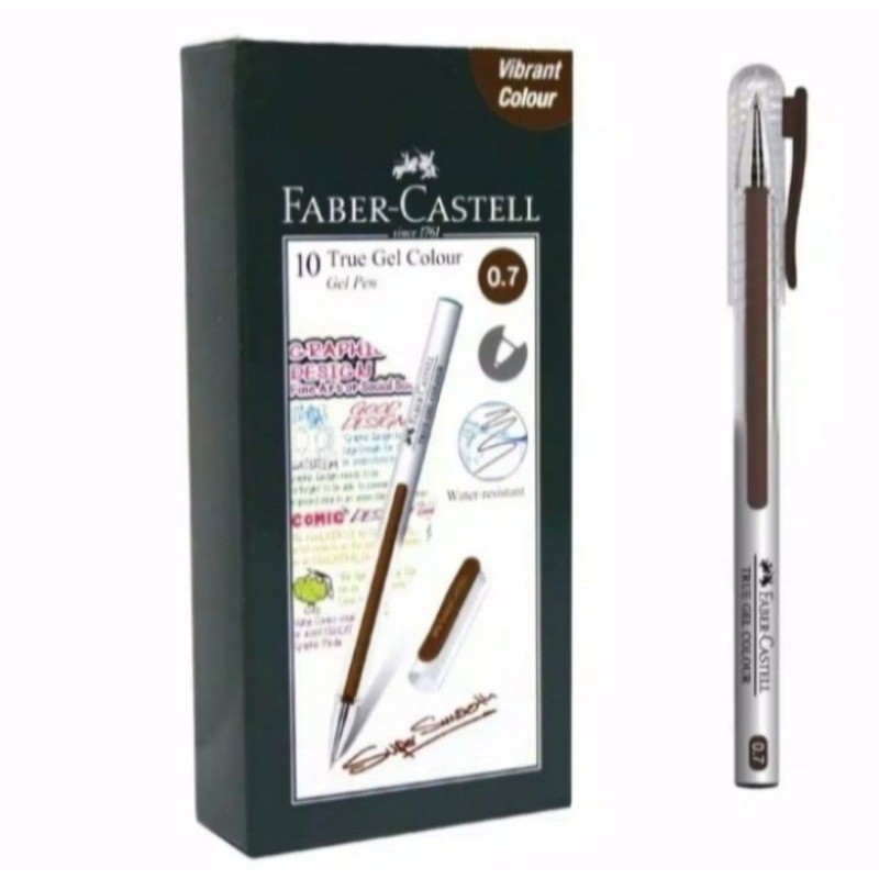 

Pulpen True Gel Tinta Dark Brown Faber-Castell