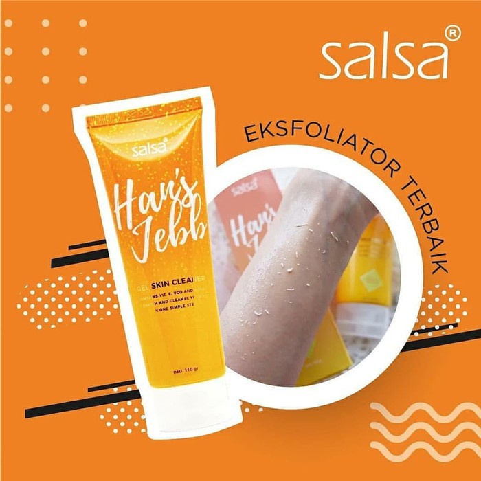 PERONTOK DAKI WAJAH SALSA HANS JEBB PEELING GEL SCRUB DAN PEEL WAJAH DAN TUBUH