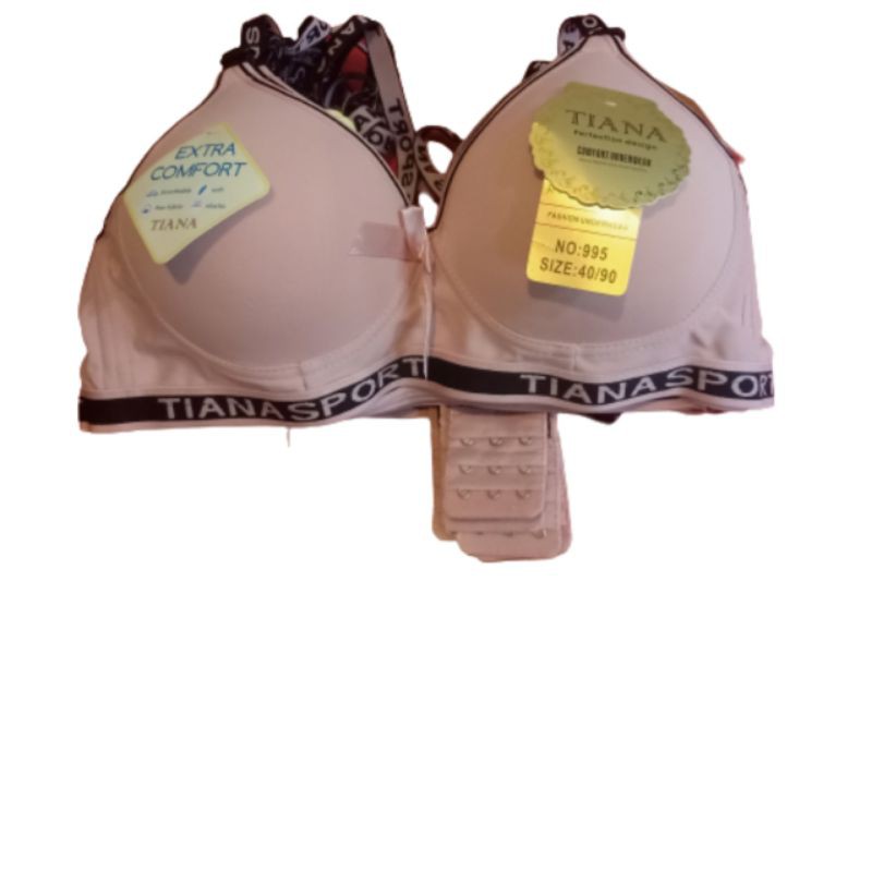 BH TALI SPORT BRA TALI SPORT TIANA 3369/995 KANCING 2 DAN 3 cup  A tanpa kawat tali tidak bisa di lepas