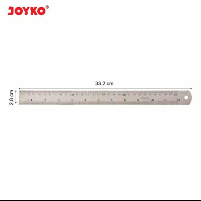

Stainless Steel Ruler/ Penggaris Besi Joyko RL-ST30 (30 cm)