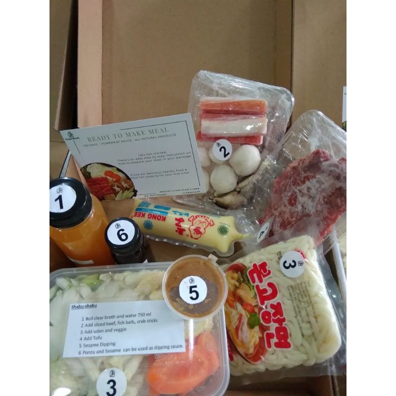 

Hampers "ready to make meal". Pilihan sukiyaki/shabu2/steamboat with organic veggie.