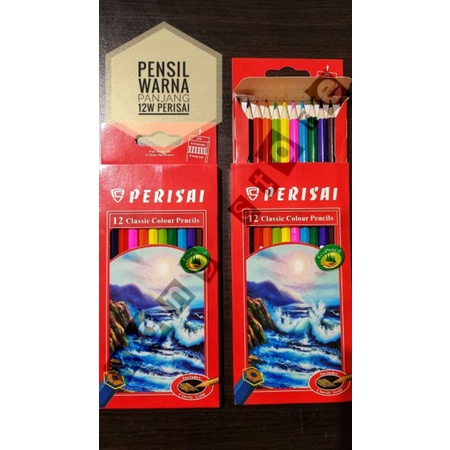 

PERISAI PENSIL WARNA 12W PANJANG (1PACK) - PENCIL COLOURS 12 WARNA LONG MURAH GROSIR