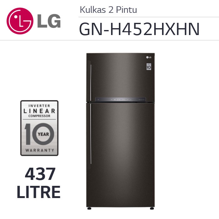 Kulkas 2 Pintu LG GN-H452HXHN