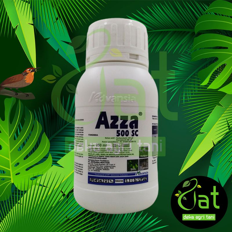 FUNGISIDA AZZA 500SC 250ML bahan aktif karbendazim+klorotalonil