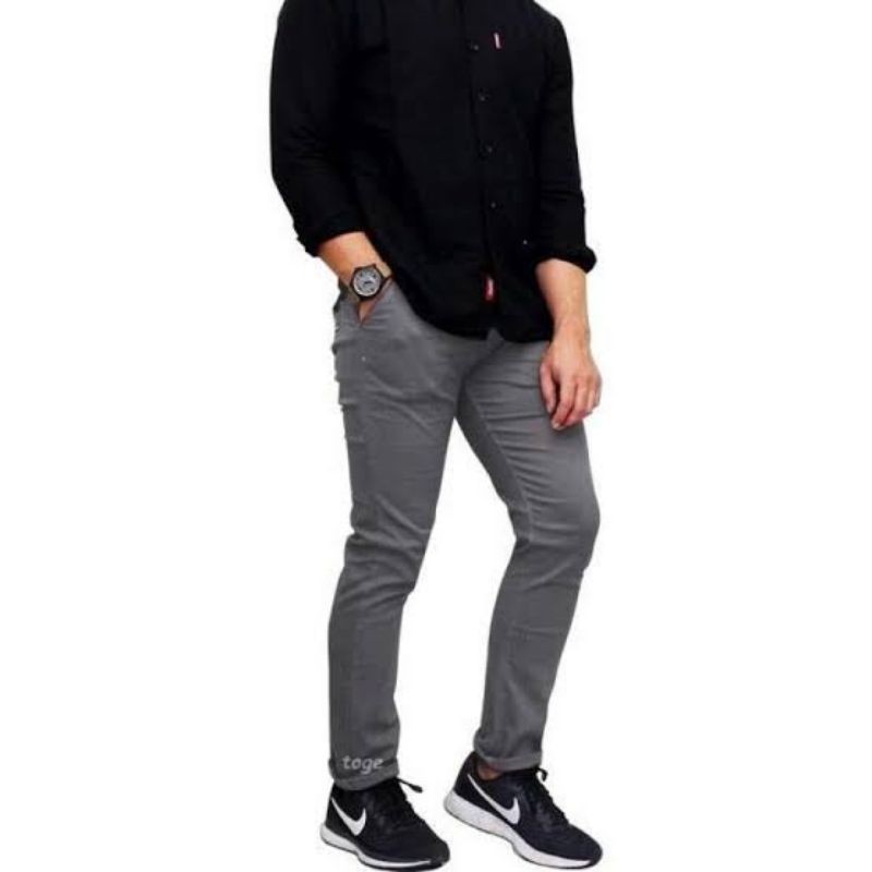 CELANA CHINO PRIA / CELANA CHINO BIG SLIM FIT STRETCH CINO PREMIUM DISTRO OUTDOOR