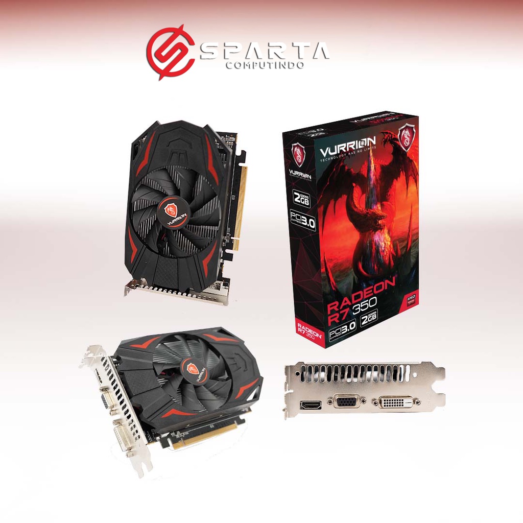 VGA Card AMD Radeon R7 350 2GB GDDR5 128 Bit Vurrion New Garansi Resmi