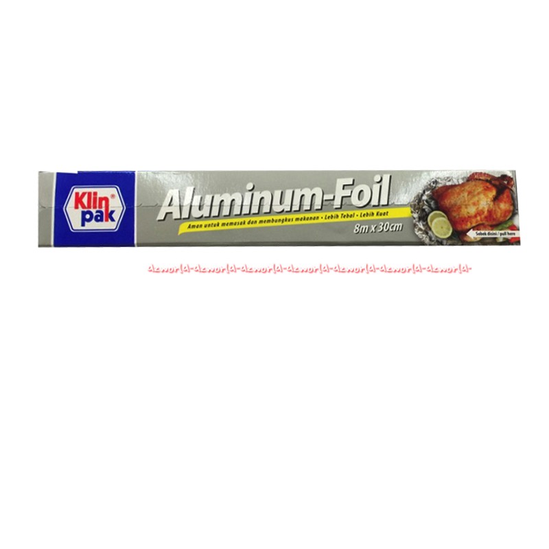 Klin Pack Aluminium foil  8mx30cm Kertas Aluminium Foil Kertas Membungkus Makanan Klinpack Klin Pak Paper Klinpak